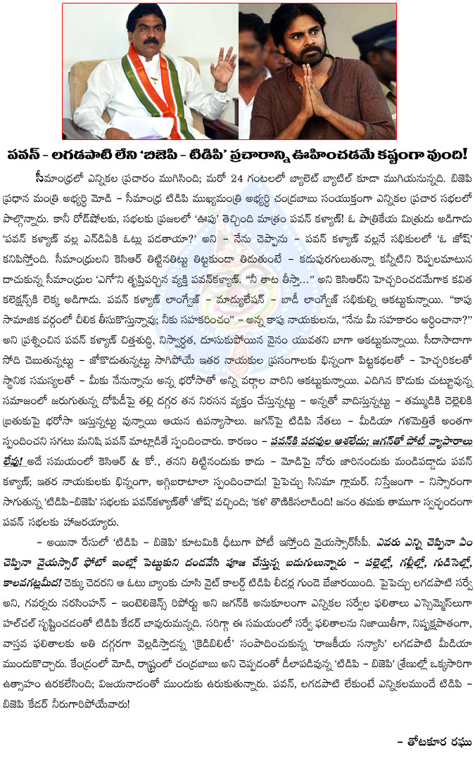 pawan kalyan,lagadapati rajagopal survey,pawan kalyan questions for tdp and bjp,pawan kalyan campaign,power star and lagadapati  pawan kalyan, lagadapati rajagopal survey, pawan kalyan questions for tdp and bjp, pawan kalyan campaign, power star and lagadapati